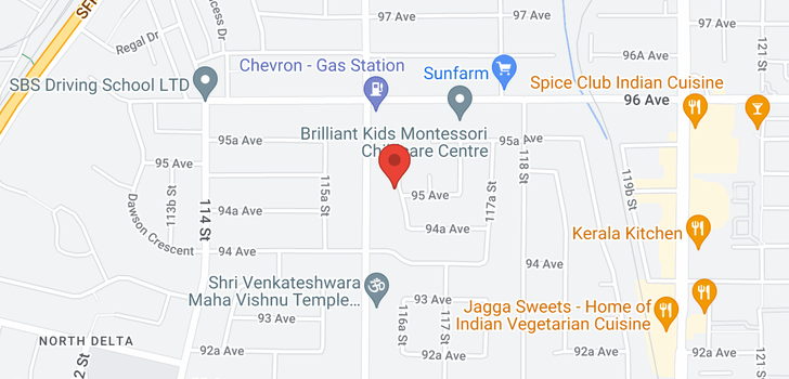 map of 9475 116A STREET
